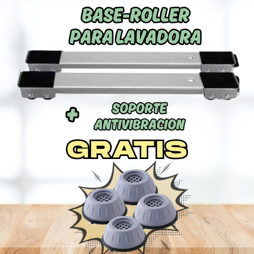 2 Unds. Base-Roller para Equipos Pesados